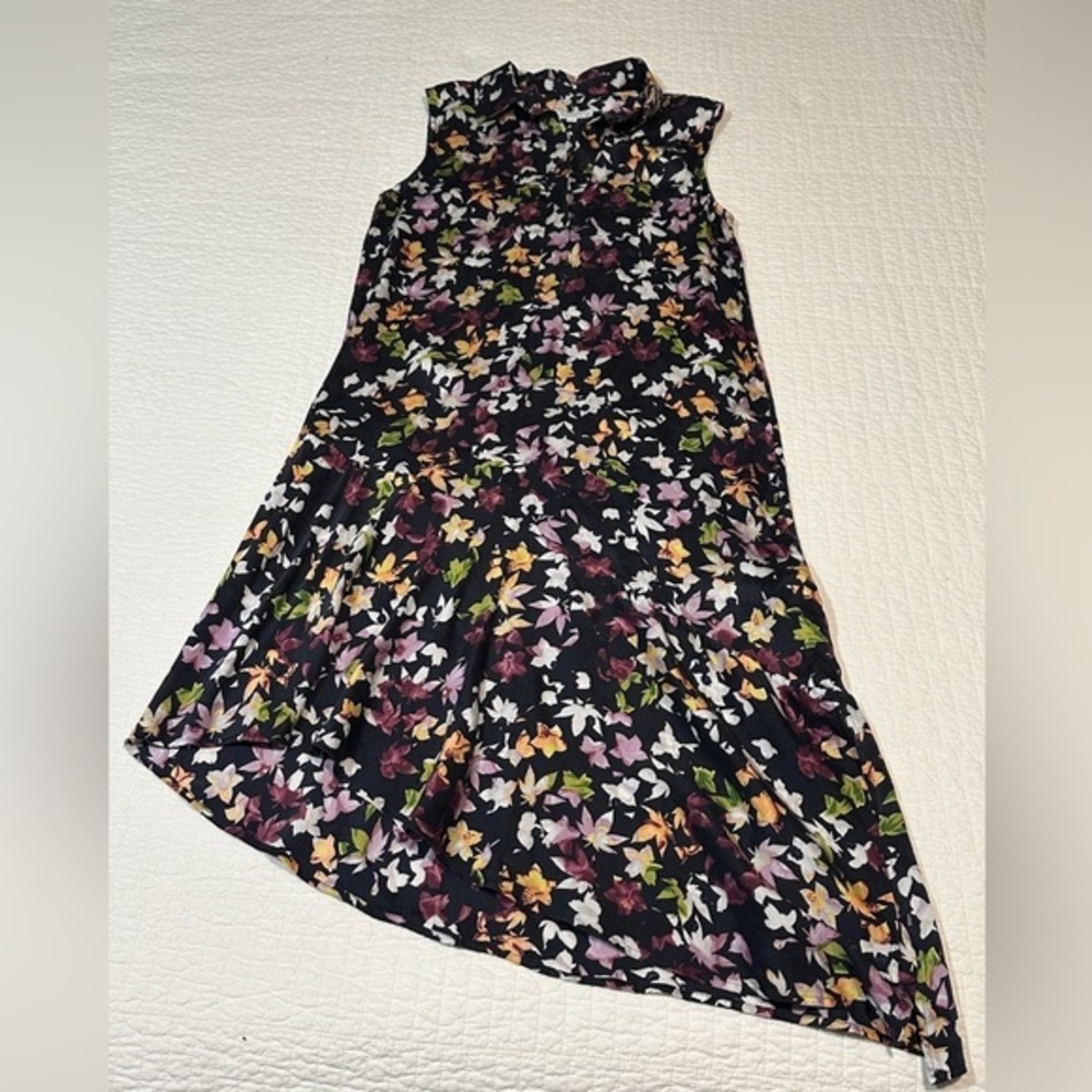 EQUIPMENT 100% Silk Dress Small Sleeveless High Low Asymmetrical Midi